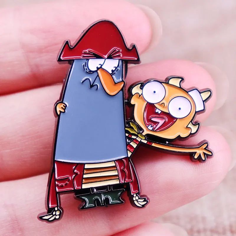 

XM-funny Cute children's animation brooch clothes hat pin cartoon accessory gift