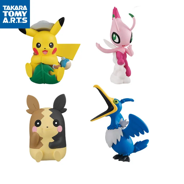 Экшн-фигурки TAKARA TOMY, Покемон, строительный меч, щит, аниме, куклы, гасяпон, Пикачу, креморант, знамениби, морпеко, модели игрушек