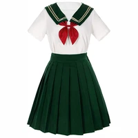 classic japanese anime school girls sailor dress shirts uniform women lolita cosplay costumes with socks cravat set