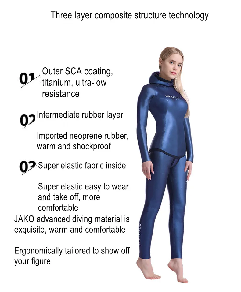 3 мм неопреновый 2 шт. с длинным рукавом сохраняют тепло для подводной охоты