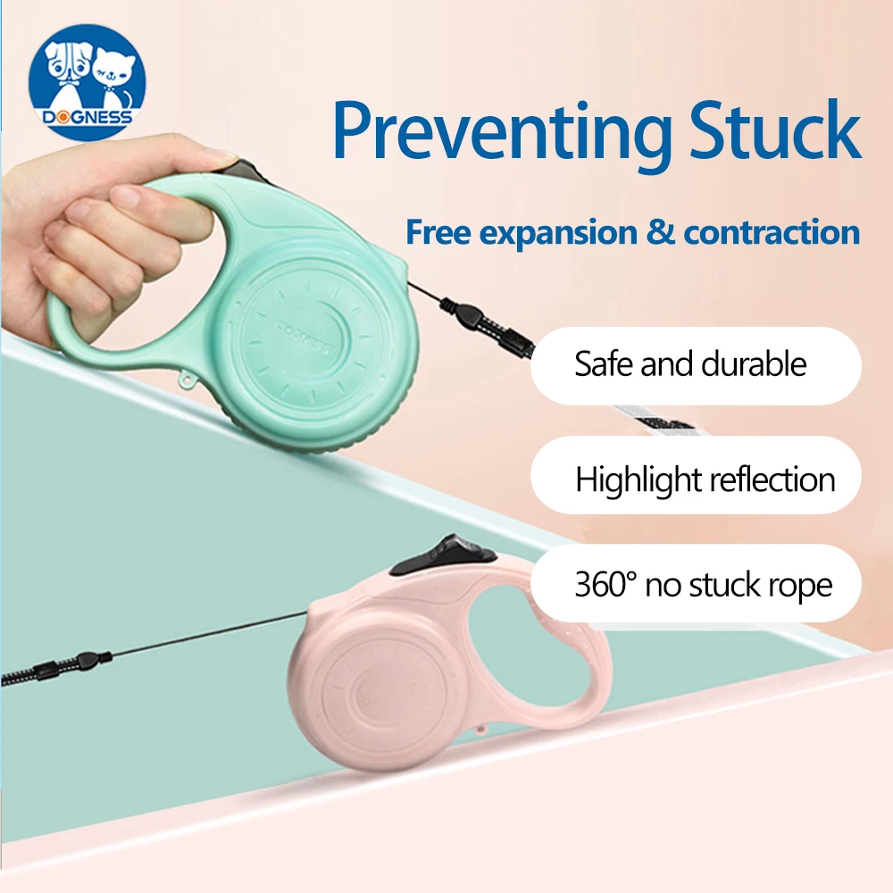 

Dogness Retractable Dog Leash Dog Telescopic Traction Rope Pet Walking Leash Rope For Small Medium Large Dogs Accessories