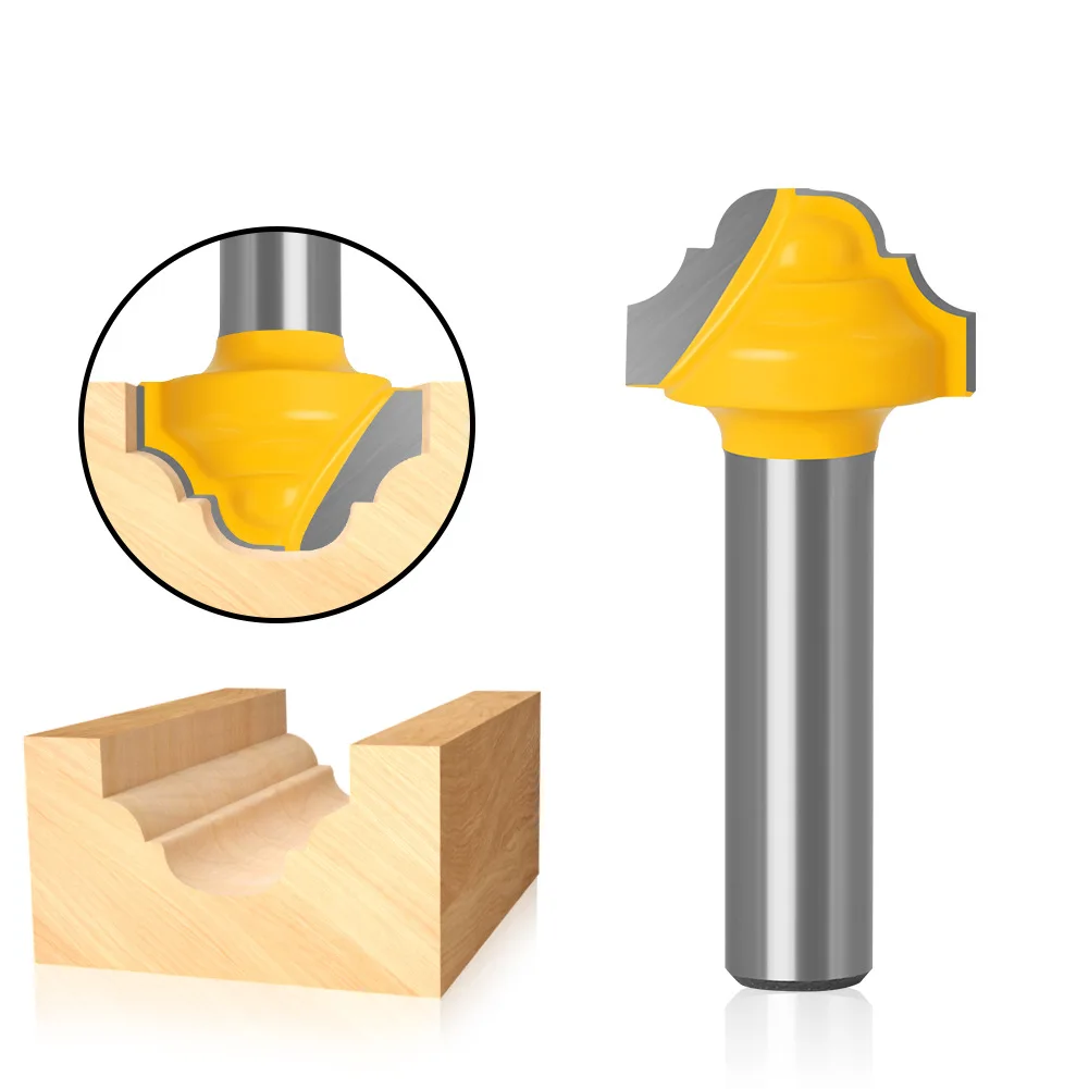 

1PC 8MM Shank Milling Cutter Wood Carving Router Bit 19" Classical Bit Without Bearing Woodworking Cutter Tenon Cutter Tools