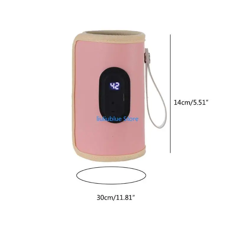 Рукав для детской бутылочки для кормления с цифровым дисплеем, портативный подогреватель для бутылочек с молоком, крышка с 62CF (art.: 3920d34d70023) - 3920d34d70023