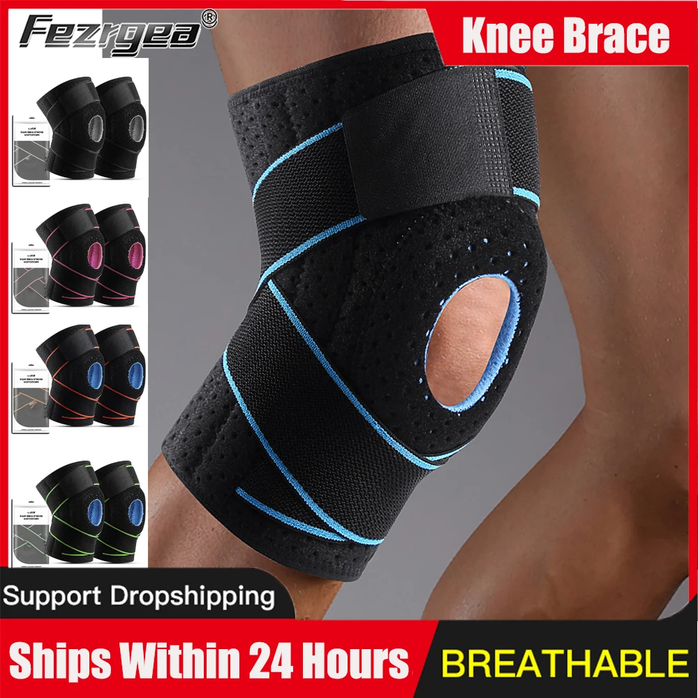 

Бандаж на колено поддерживает компрессионный рукав с боковой частью и надколенной чашечкой для облегчения боли в колене и восстановления травм при разрыве