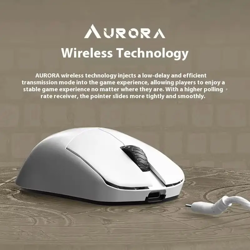 Беспроводная мышь Lamzu Maya X легкая PAW3950 Nordic 52840 8K скорость опрокидывания 2 режима