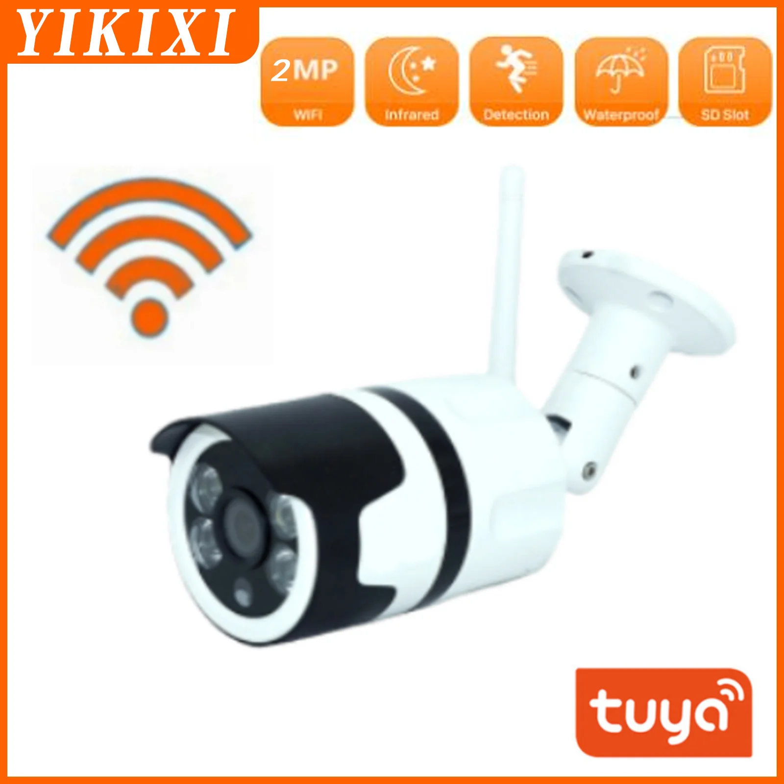 

2MP Wifi Tuya Surveillance Camera PIR Human Body Detection Two-way Voice Kamera Outdoor Waterproof Remote Monitoring ip cma