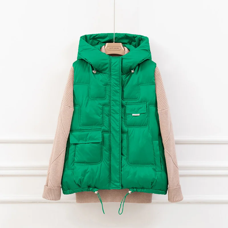 Women Winter Warm Cotton Padded Vests Sleeveless Parkas Jacket