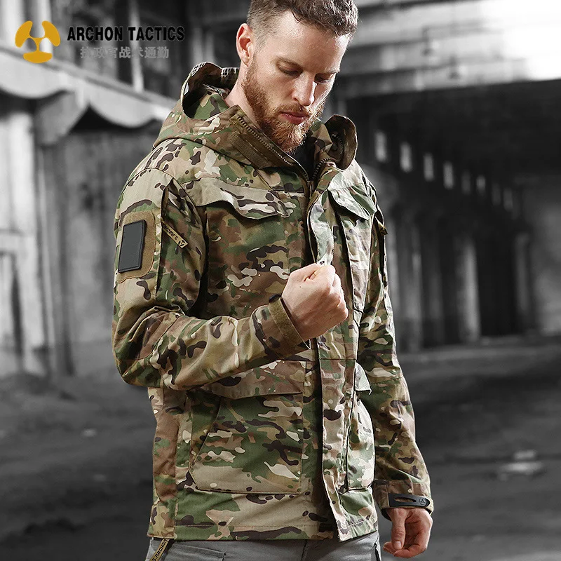 

Archon spy tactical trench coat men's M65 jacket autumn and winter outdoor waterproof midi length battlefield stormtrooper