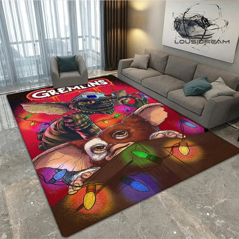 

Gremlins Anime Print Carpet Children Play Christmas Carpet Living Room Bedroom Non-slip Carpet Photography Props Birthday Gift
