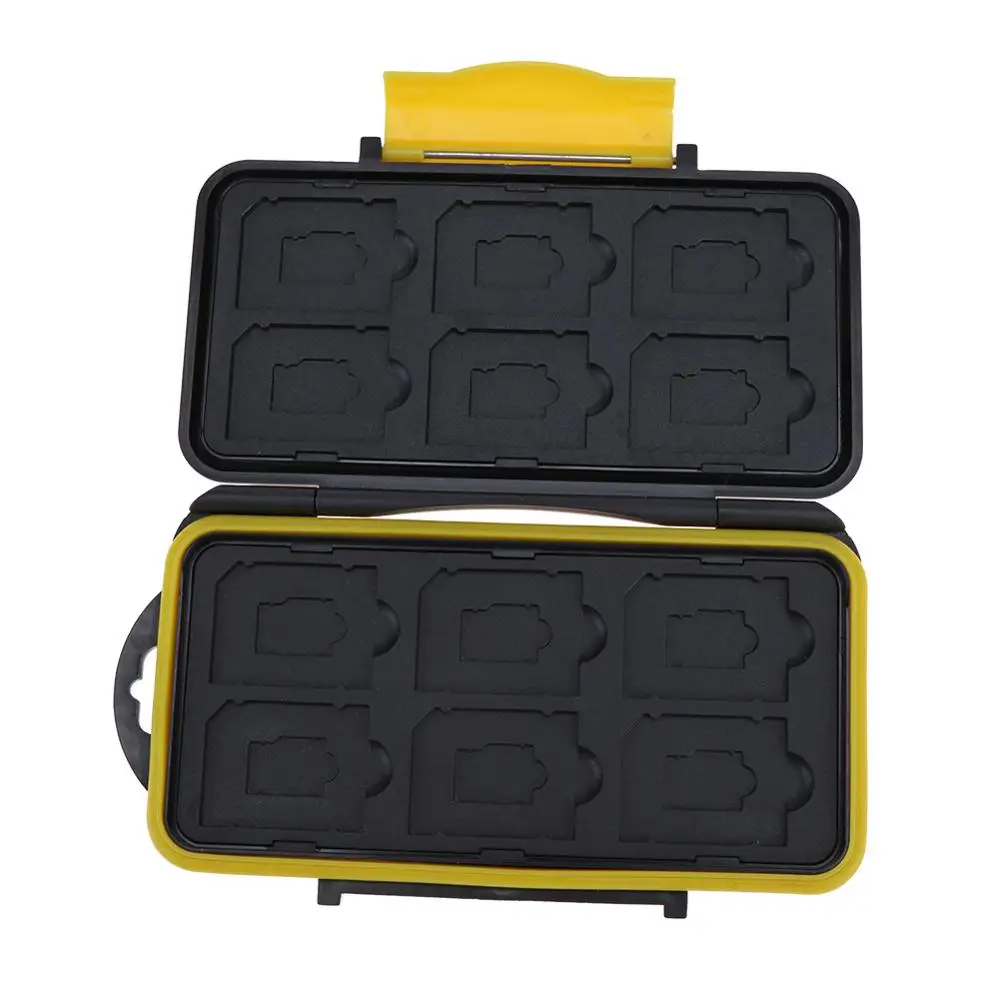 

Multi-grid Waterproof Memory Card Case Micro SD Card Holder 12SD+12TF Protector Storage Box for SD/ SDHC/ SDXC/ TF/ Micro SD