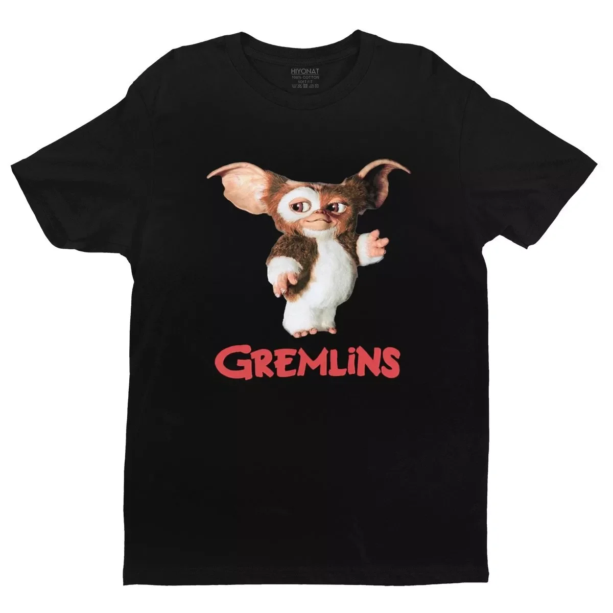 

Новинка, футболка Gremlins Gizmo, Мужская хлопковая футболка с коротким рукавом Gizmo 80-х годов, фильм Mogwai, модная футболка с графическим рисунком, то...