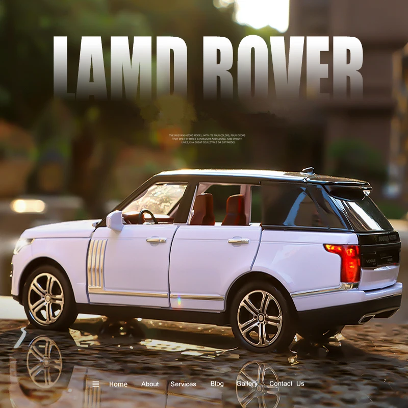 

1:32 LAND ROVER Range Rover, металлическая игрушка из сплава, искусственная коллекция, детские подарки