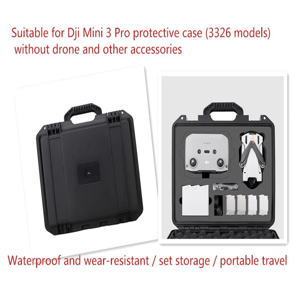 

Dji Mini 3 Pro Portable Carrying Case Waterproof Case Dji Mini 3 Pro Waterproof, Scratchproof and Shockproof Accessories