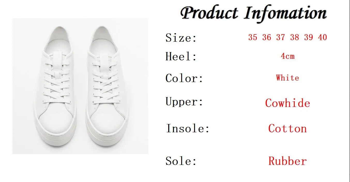 Elmsk New Arrival Fashion Shoes Women White Shoes Platform Casual Sneakers