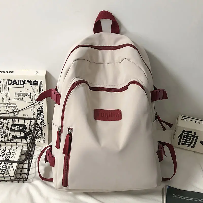 

Рюкзак женский, нейлоновый, однотонный, многослойный, для подростков