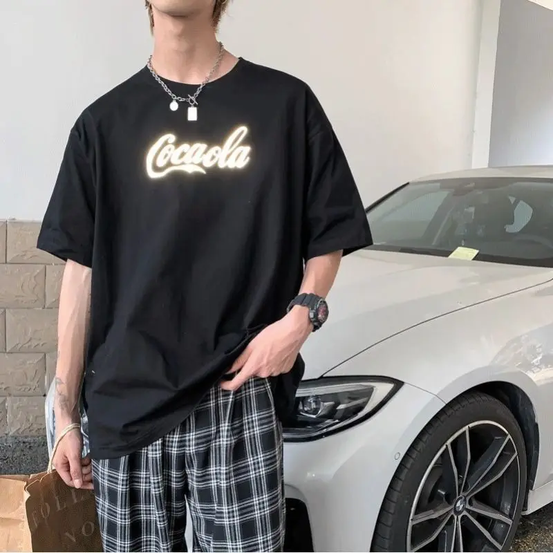 Суперпопулярная женская футболка с коротким рукавом Coca-Cola свободная