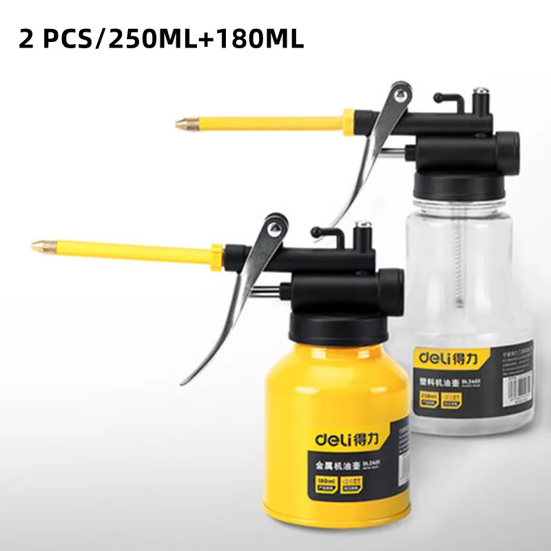 

Deli 180 мл 250 мл 350 мл 500 мл длинная насадка масленка смазочное масло может зубчатая смазка насос высокого давления смазочные пистолеты инструмент для ремонта автомобиля