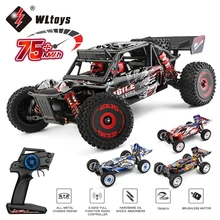 WLtoys 124016 RC Car V2 75 KM/H 2.4G Brushless 4WD Electric High Speed Off-Road Remote Control Drift Toys for Children Racing