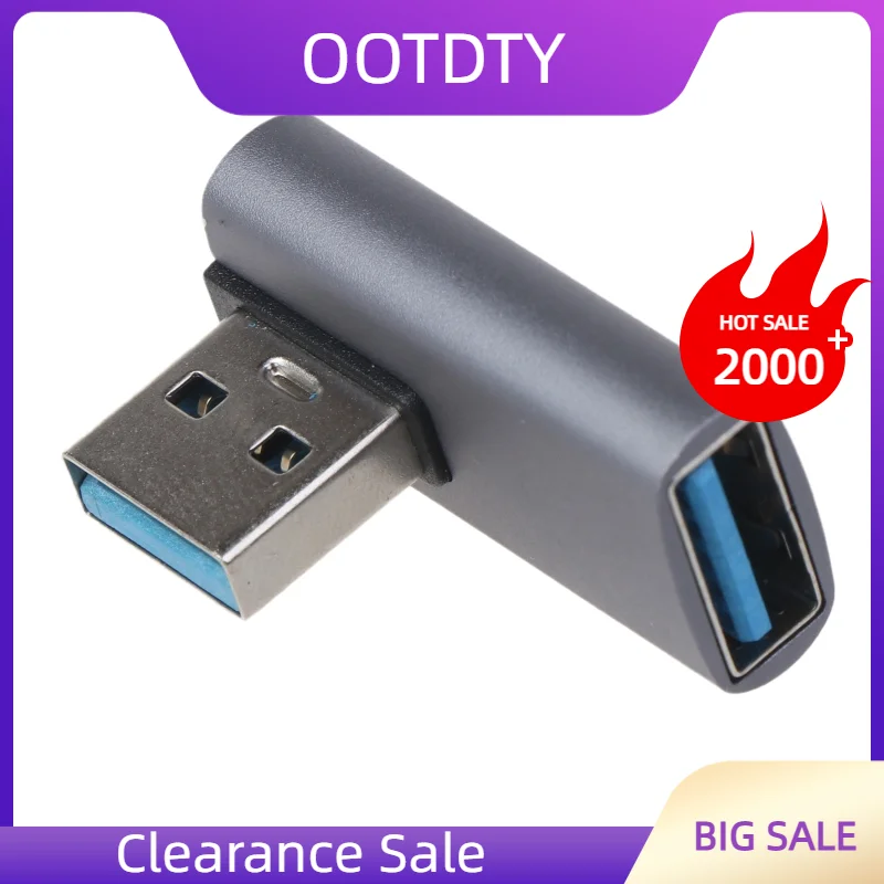 

USB 3,0 адаптер 90 градусов штекер-гнездо Соединительный разъем для ноутбука ПК 10 Гбит/с Высокоскоростная передача данных Бесплатная доставка