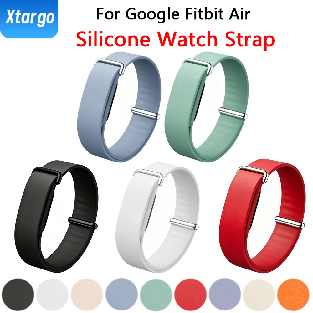 Фото Мягкий силиконовый ремешок для часов Google Fitbit Air, резиновый сменный браслет, ремешок для часов Fitbit Air Sport Loop, браслет Correa №1