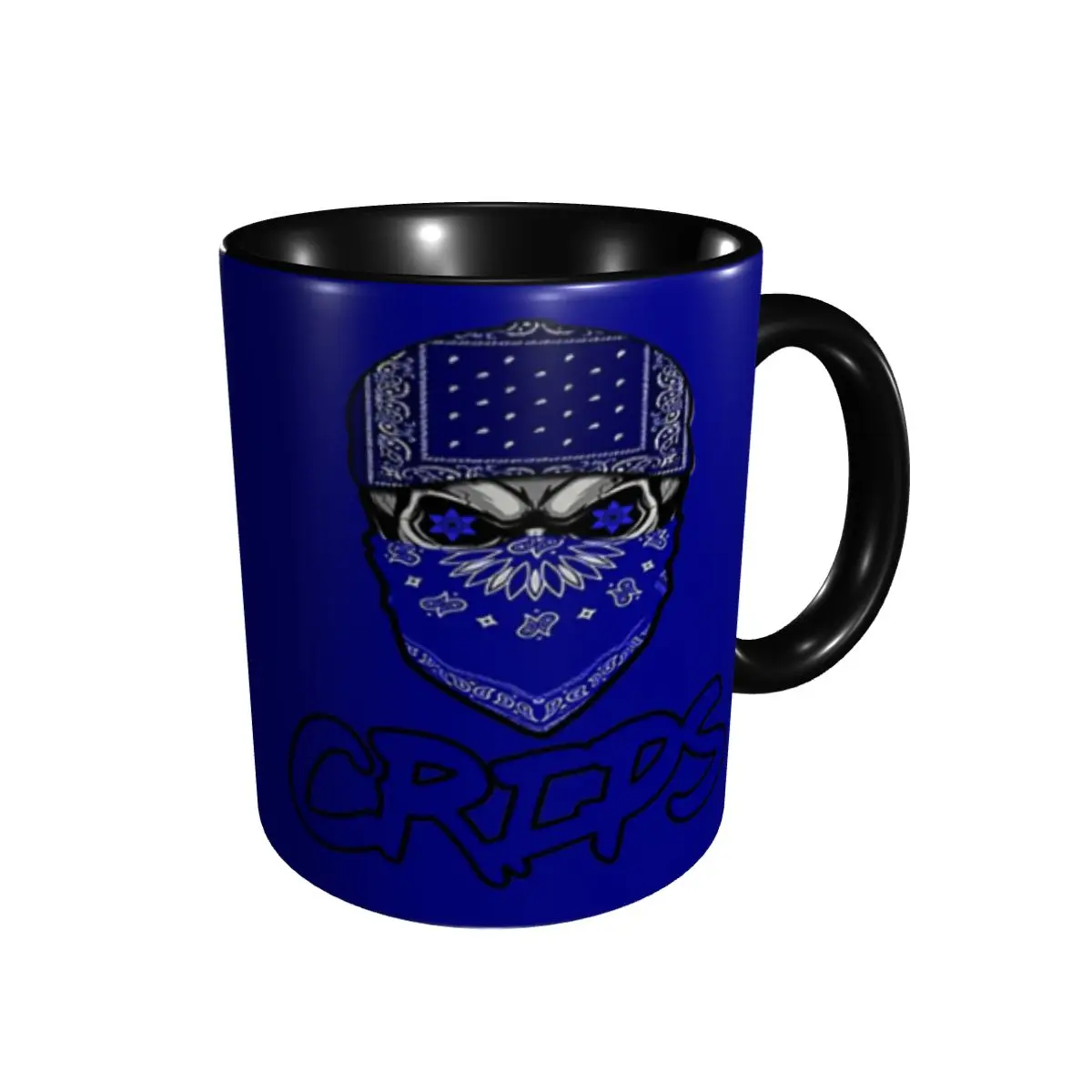 

Promo Skull Gang Crips Shower Curtain Mugs Cute Cups Mugs Print Funny Novelty R346 beer mugs