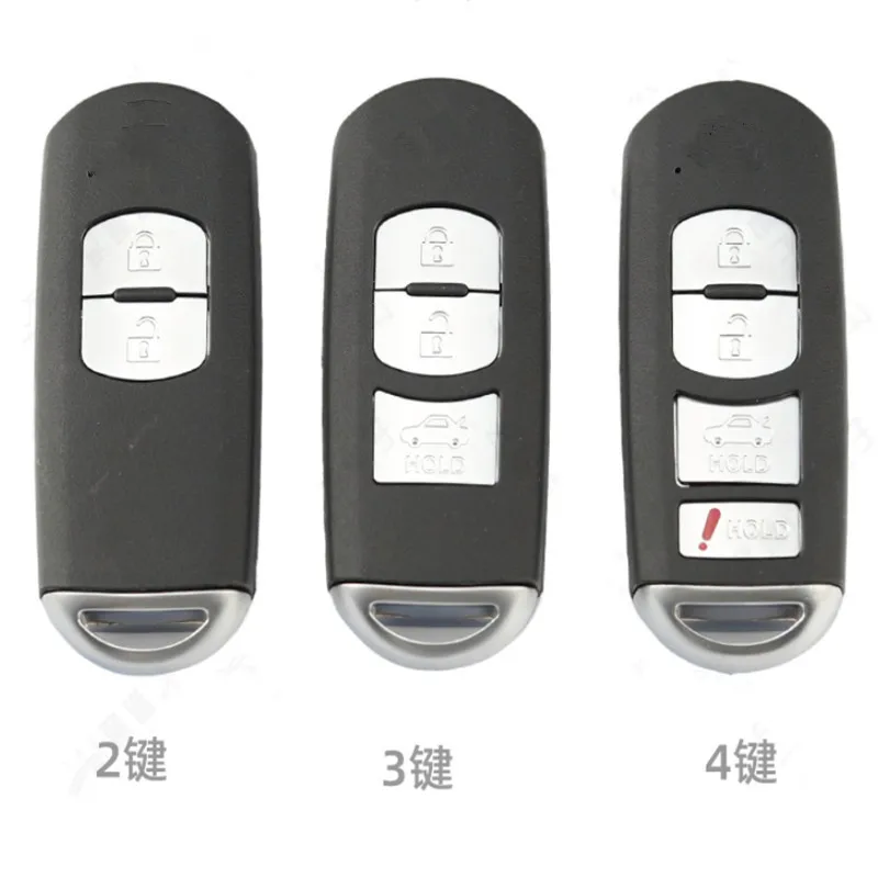 

DAKATU Smart Remote Key Shell 2 3 4 Button Fit For Mazda X-5 CX5 CX4 CX3 MX5 Summit M3 M6 Axela Atenza With Emergency Key Blade