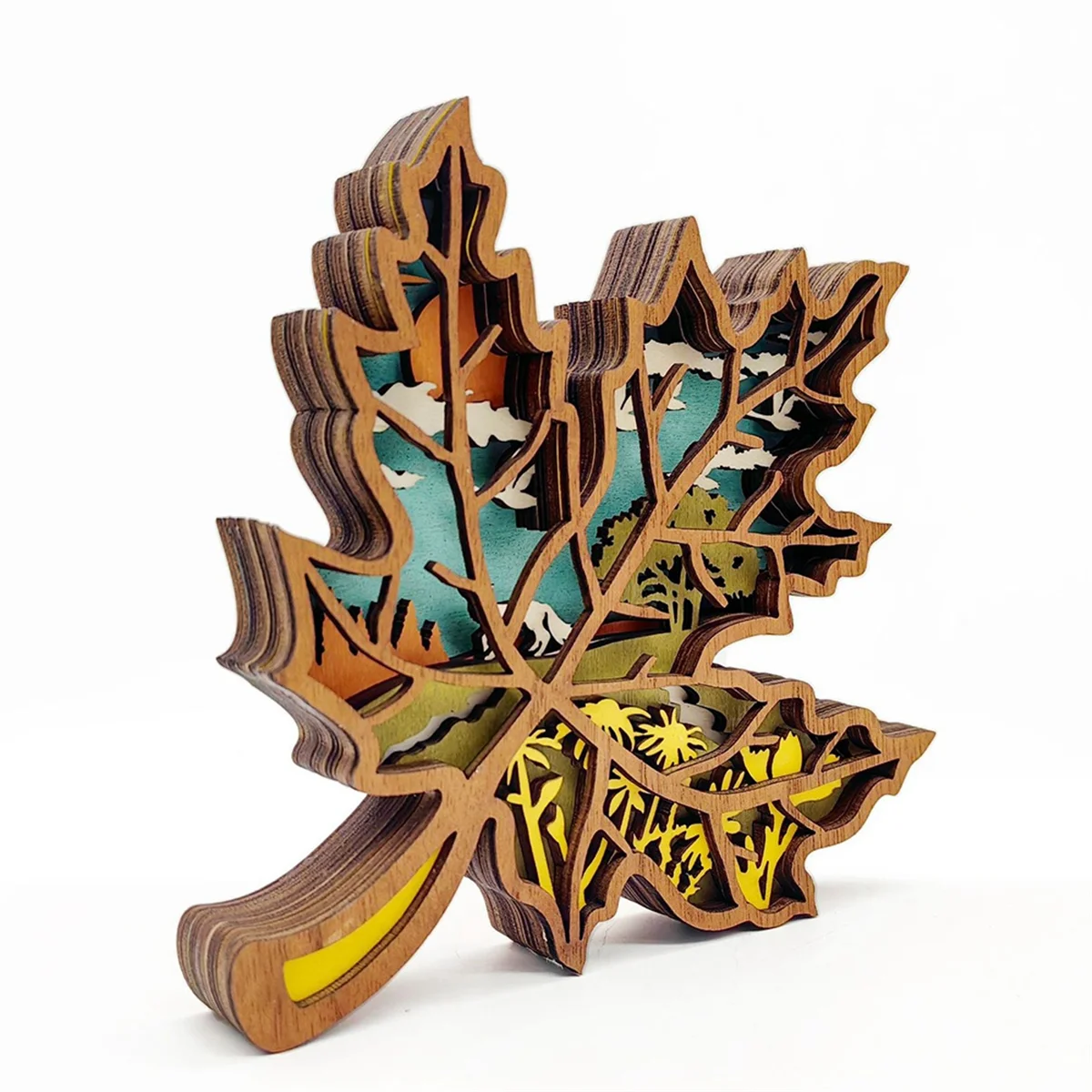 Декор из кленового листа декор для семейной комнаты спальни деревенское