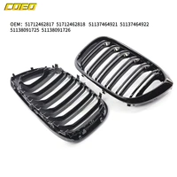 1 pair front grills abs plastic fit for bmw g01 x3 g02 x4 2018 2020 51712462817 51712462818 auto modification accessories