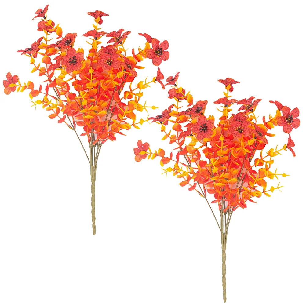 

2pcs Artificial Flower Bouquet Model Party Layout Fake Flower Ornament Bridal Simulation Bouquet Prop