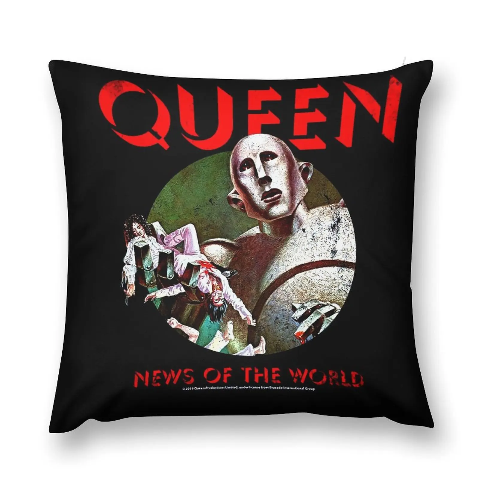 Queen-новости мира-футболка декоративная подушка орнамент