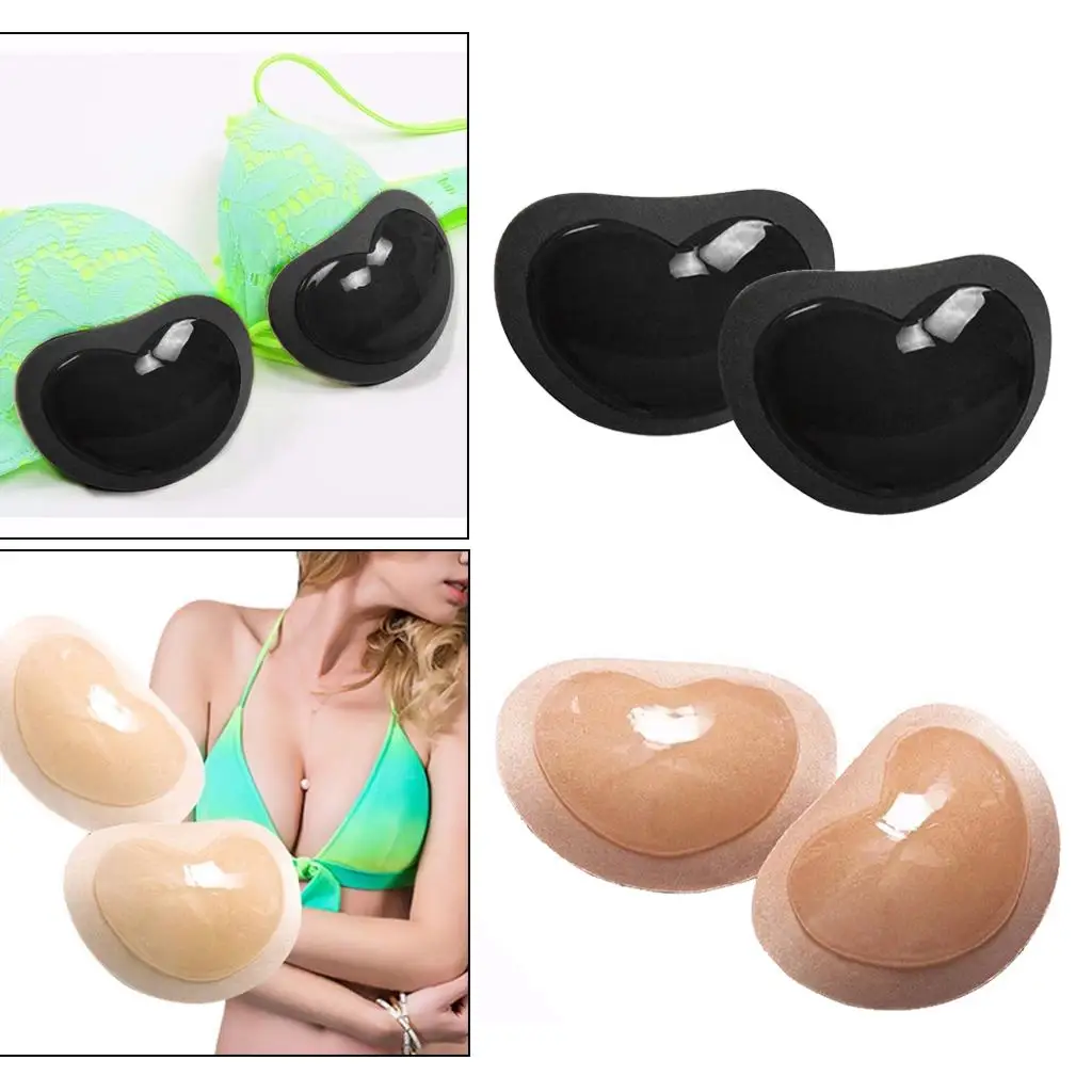 

Women Self-adhesive Silicone Bra Insert Pads Push Up Breast Enhancers Bra Pad Replacement Bra Accessories