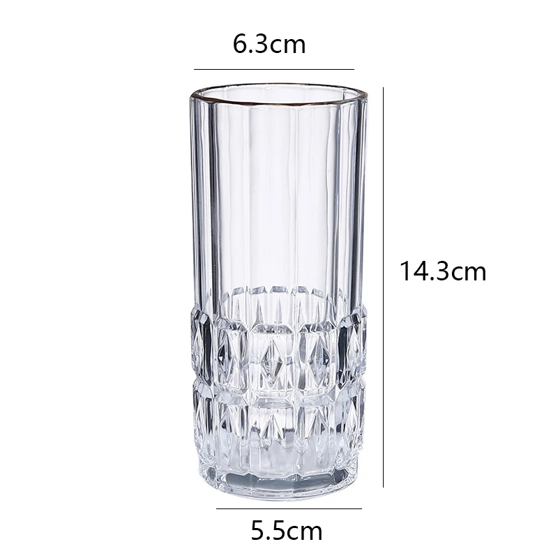 Элегантные Кофейные Чашки На 280 Мл Алмазный Стеклянный Стакан Прозрачные
