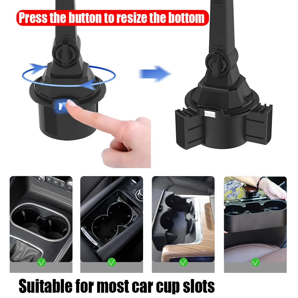Автомобильный держатель для стакана HKGK телефона универсальный автомобильный с