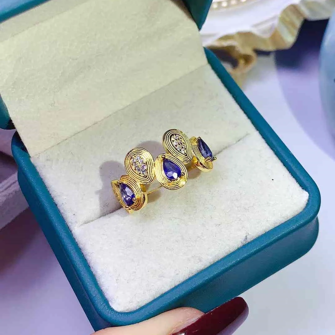 Изысканные ювелирные изделия женское кольцо из натурального шри-Ланки с