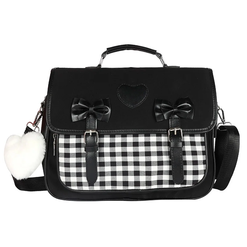 

Cute Bow Backpacks for Women Teenagers Girls Students Schoolbag Trendy Travel Bag Y2k Backpack Handheld Shoulder Crossbody Bags