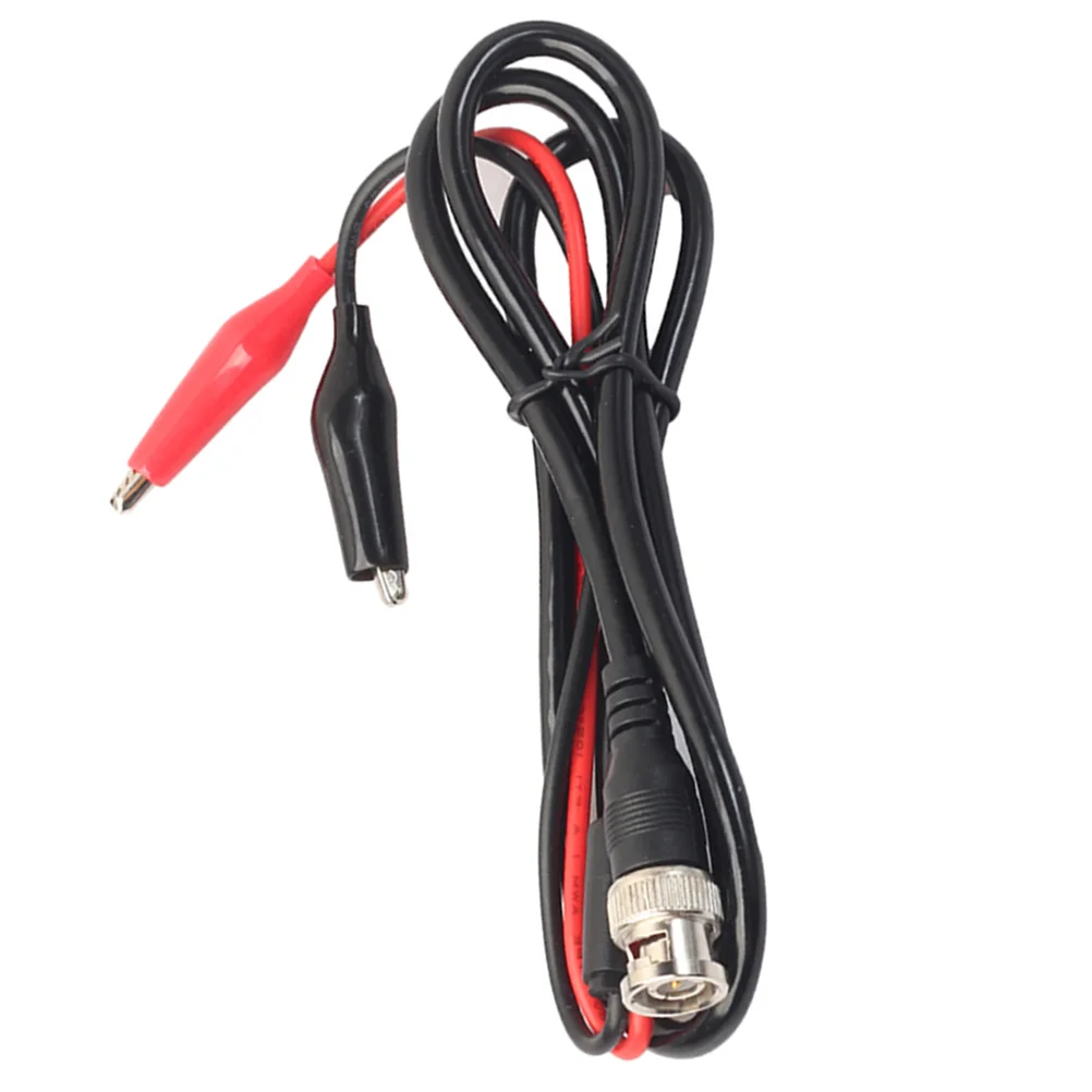 

100cm BNC to Alligator Clips Test Lead Set Oscilloscope Test Probe Leads Test Cable Lead Electrical Crocodile Clamp