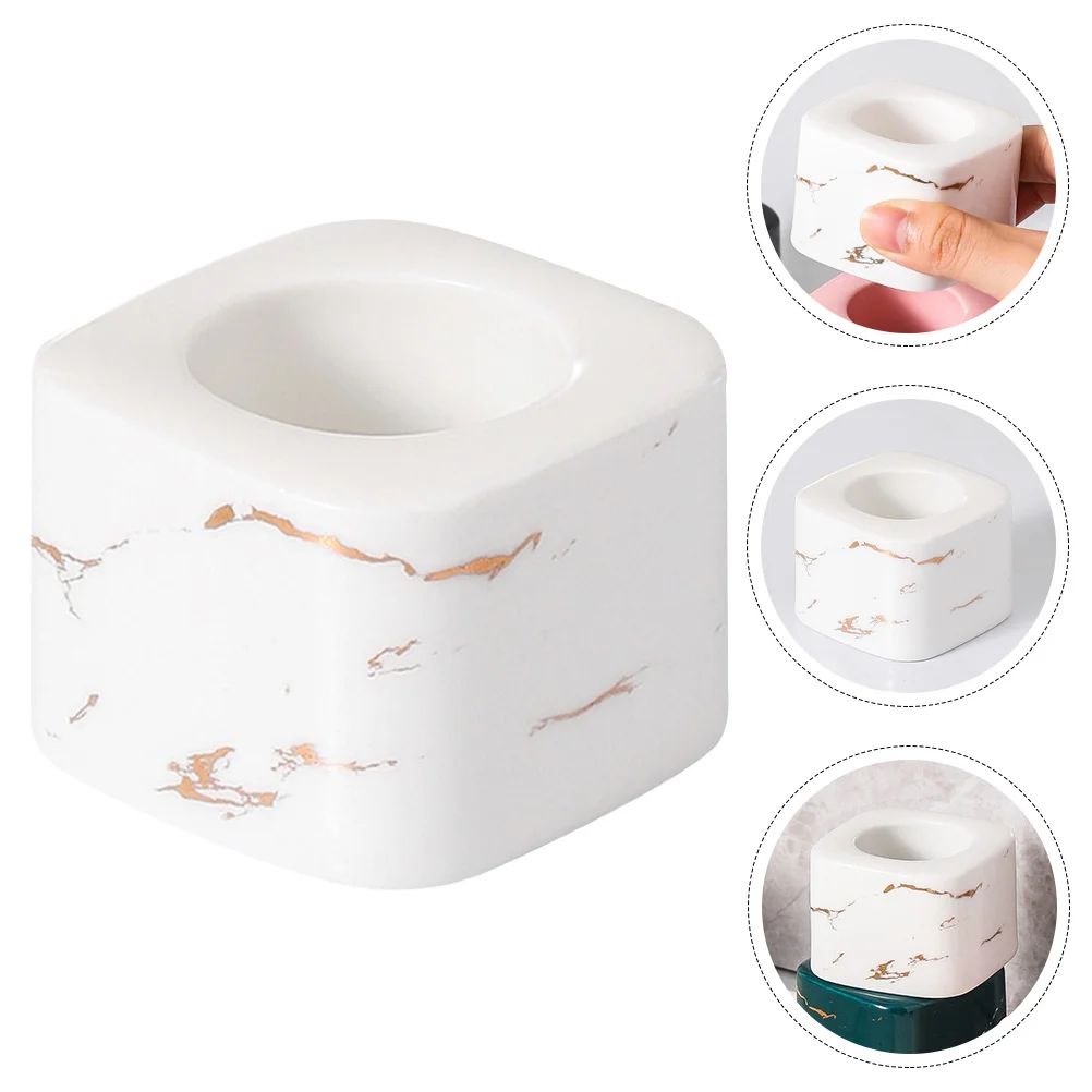 

Holder Stand Bathroom Organizer Cup Rackset Electric Toothpaste Storage Makeup Brush Stands Base Racks Brushesceramic Holders