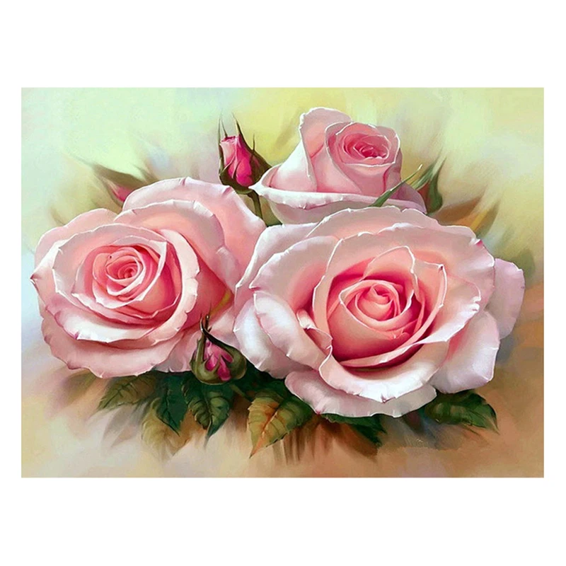 

Алмазная вышивка «сделай сам» с красивыми цветами