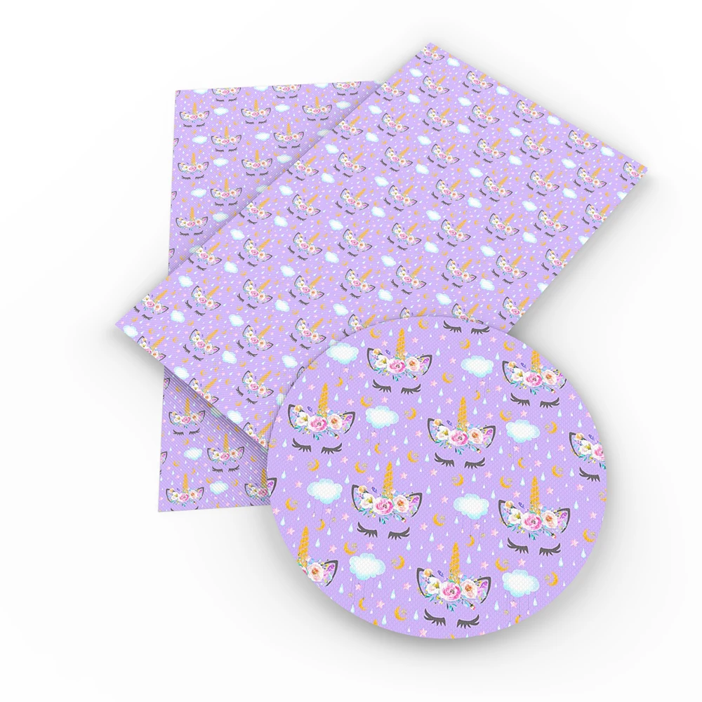 Единорог Ткань Полиэстер Хлопковая подкладка Пончики Леденцы Торт Кошка для шитья Хобби Платье Пэчворк Ручной работы c22645.