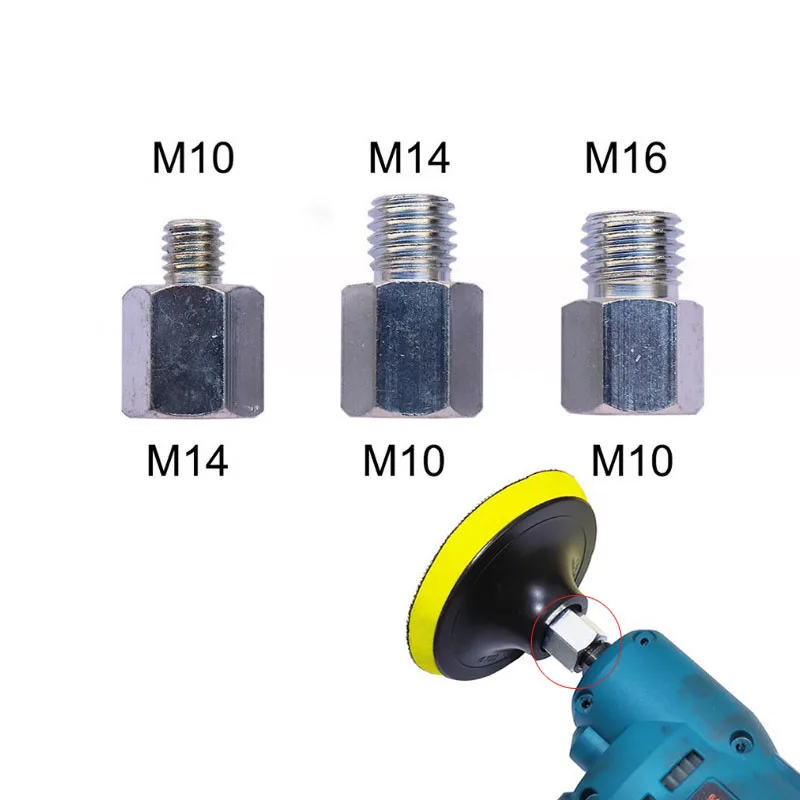 

M10 M14 M16 адаптер угловая шлифовальная машина интерфейсный разъем преобразователь винтовой шатун аксессуары для питания Резьбовой Адаптер
