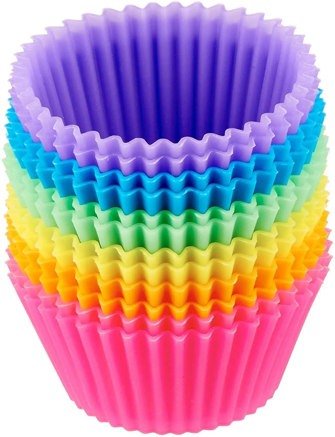 

10PCS Cupcake Silicone Mold Round Shaped Muffin Cake Pastry Baking Molds Bakeware Decorating Cake Tools Kitchen Accessories