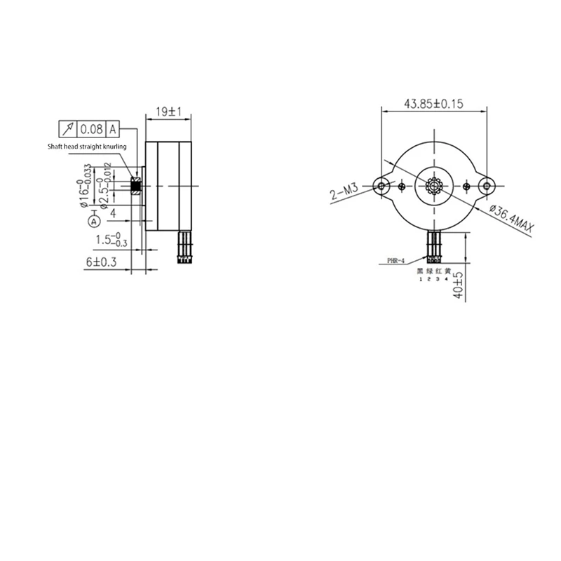 Акция! Круглый шаговый двигатель NEMA14 36 мм 36STH17-1004AHG для Orbiter/Sherpa Mini Voron 2.4 3D-принтер 0
