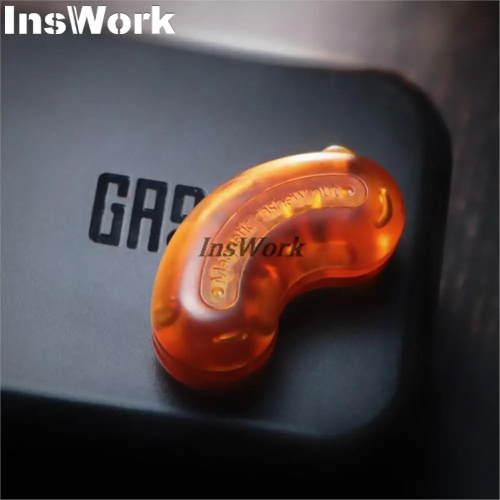 

GAO Studio PEI 2.0 Magnetic Cashew Nut Push Slider White Red Decompression Toys Office Magnetic Toys