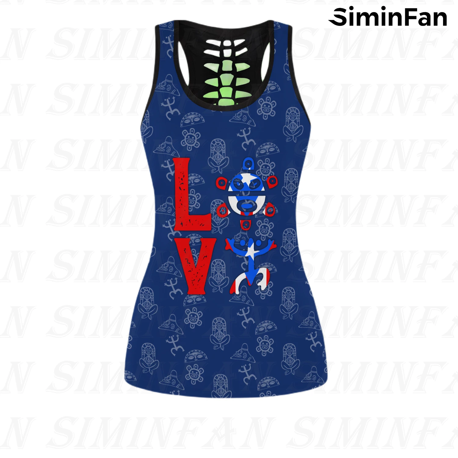 Женские Брючные костюмы красные синие Пуэрто-Рико лягушка 3D принт майки