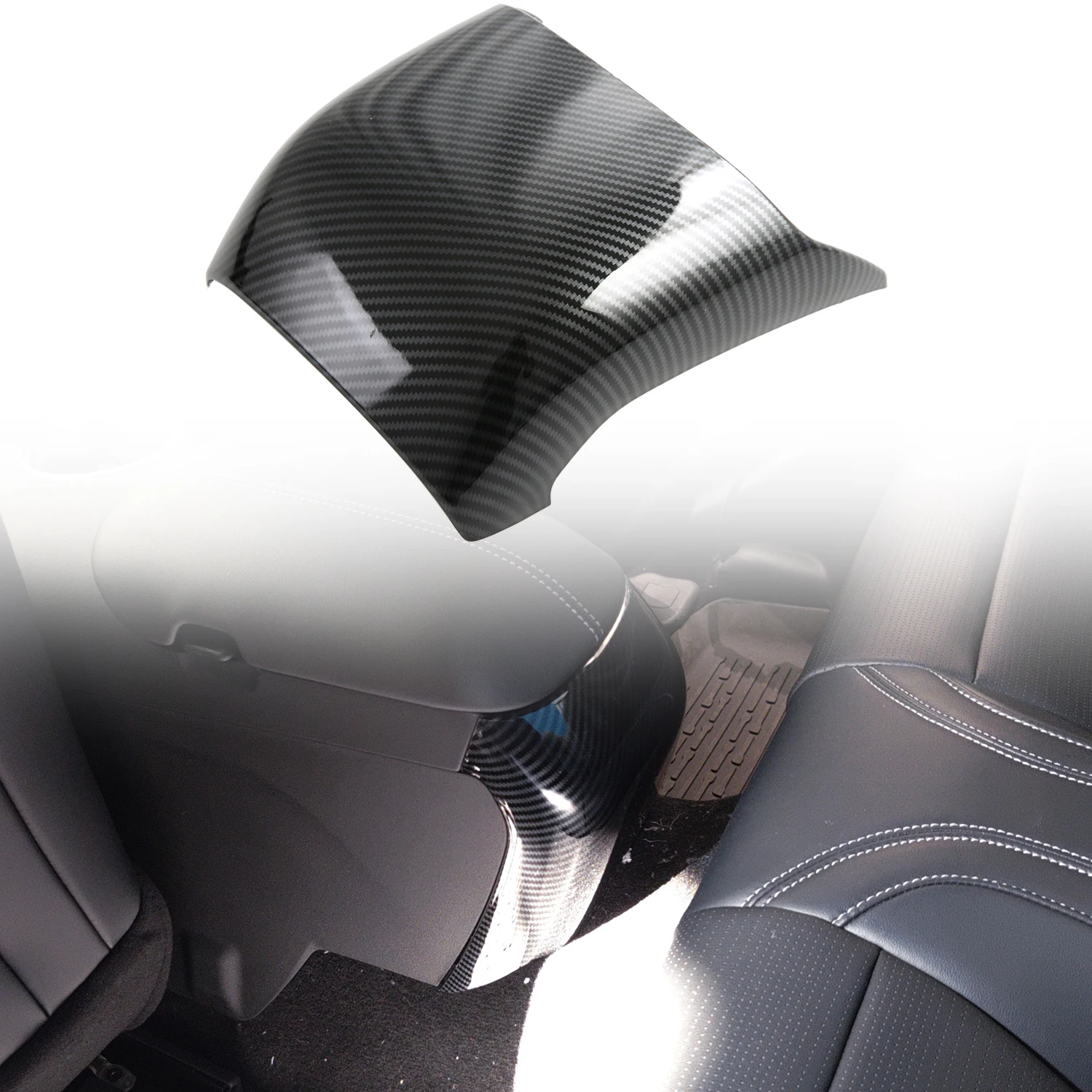 

Автомобильные аксессуары для Ford Mustang 2024 2025 ABS из углеродного волокна с принтом, внутренняя крышка заднего вентиляционного отверстия, накладка, 1 шт.