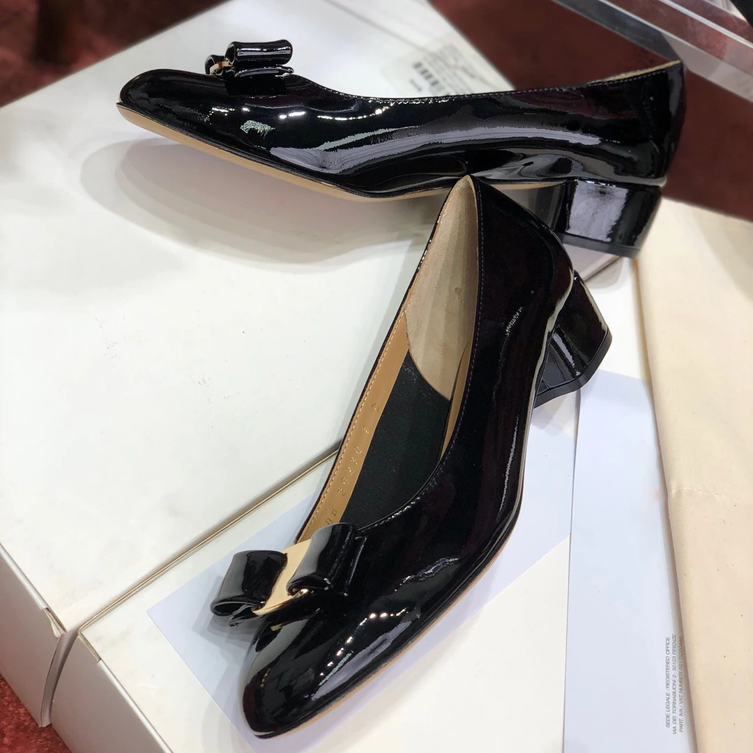 

Туфли женские из натуральной овечьей кожи, на высоком каблуке 3 см