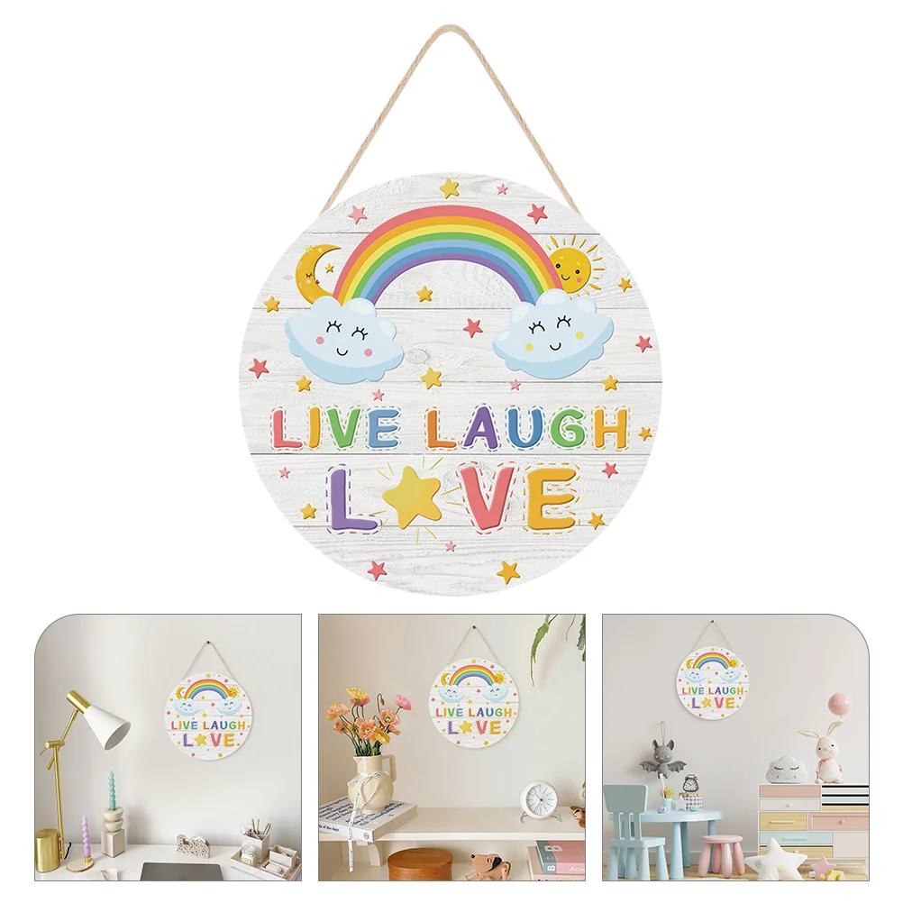 

Настенный знак для детской комнаты, деревянный дверной знак, креативный висячий знак для окна, украшение