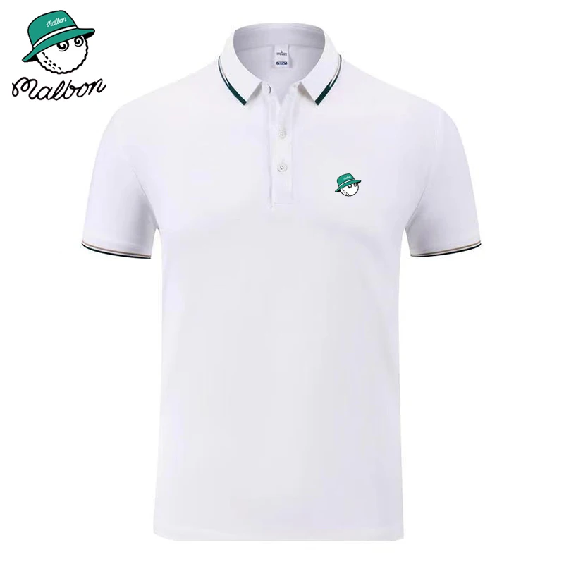 2023 New Summer Brand Embroidered Golf Polo Shirt Men's Hot High Cotton Short Sleeve Breathable Top Business Edition