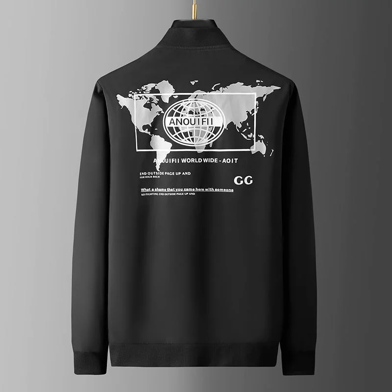 

Роскошная брендовая Модная брендовая Осенняя Новая мужская куртка с принтом облегающий спортивный тонкий бейсбольный Костюм Пилота для мужчин