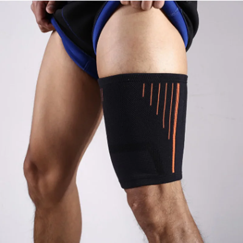 

1Pc Breathable Knee Support Brace Sports Safety Leg Warmer Thigh Protector Outdoor Fitness Basketball Football Legwarmers
